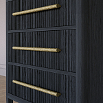 Комод Primo с 3 выдвижными ящиками Черный дуб варинант исполнения - 3 | Loft Concept в Липецке