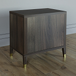 Тумба прикроватная с двумя ящиками Elsa Dreams Walnut варинант исполнения - 4 | Loft Concept в Липецке