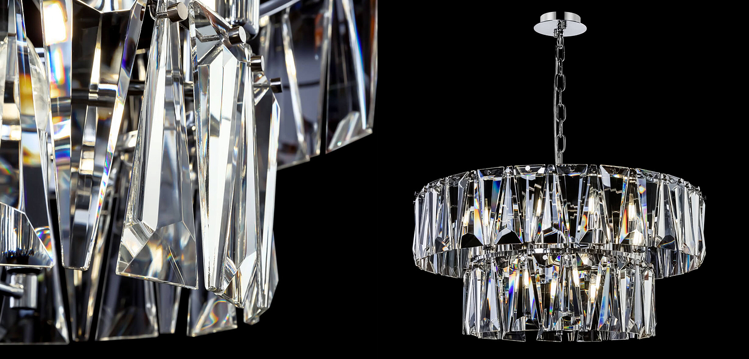 Люстра Ruby Crystal Chandelier Chrome 68 Люстра Ruby Crystal Chandelier Chrome 68 - Loft-Concept в Липецке