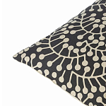 Подушка декоративная черного цвета Blossom Essence Grace варинант исполнения - 2 | Loft Concept в Липецке