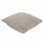 Подушка из хлопка рельефной вязки серого цвета Eden Line варинант исполнения - 1 | Loft Concept в Липецке