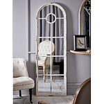Зеркало-окно с арочным силуэтом в венецианском стиле Venetian White Mirror варинант исполнения - 4 | Loft Concept в Липецке