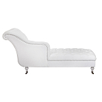 Кушетка белая с мягкой обивкой из велюра Michael Couch варинант исполнения - 2 | Loft Concept в Липецке