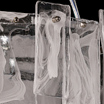 Люстра круглая с подвесными прямоугольными пластинами из стекла Glacier Panels варинант исполнения - 9 | Loft Concept в Липецке