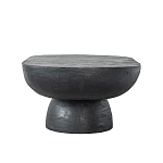 Столик кофейный черного цвета с овальной столешницей и круглым основанием Black Dalmen Table варинант исполнения - 6 | Loft Concept в Липецке