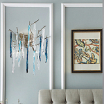 Бра с ветвистым каркасом из металла и подвесками из стекла Droplet Chandelier варинант исполнения - 2 | Loft Concept в Липецке