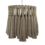 Подвесной светильник круглый плетеный с бахромой Braided Bundle of Ears варинант исполнения - 1 | Loft Concept в Липецке