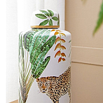 Ваза фарфоровая с ручной росписью Leopard Collection  варинант исполнения - 5 | Loft Concept в Липецке