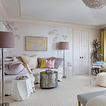 Обои ручная роспись Bamboo Special Colourway on Natural Mica metallic silk варинант исполнения - 2 | Loft Concept в Липецке