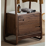 Вешалка деревянная с 2- мя ящиками Moon Walnut Furniture варинант исполнения - 7 | Loft Concept в Липецке