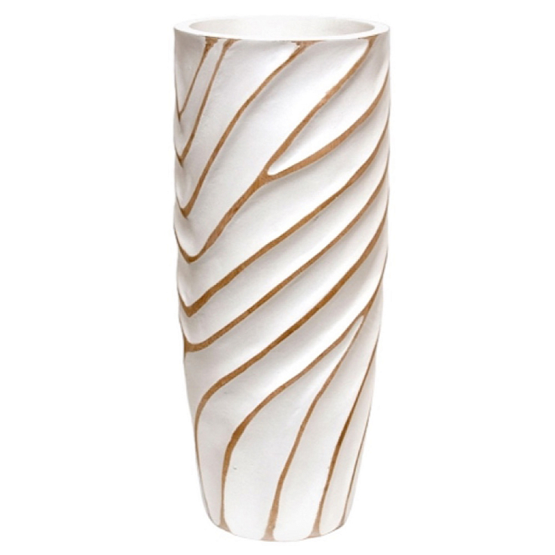 Ваза белая Vase of Thailand 1 Белый Золотой в Липецке | Loft Concept 