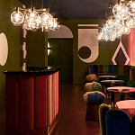 Обои ручная роспись Chez Nina by India Mahdavi Standard colourway on Perfect Green slub silk варинант исполнения - 1 | Loft Concept в Липецке