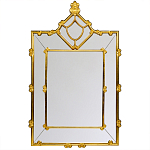 Зеркало прямоугольное Golden Classic Ornament Mirror варинант исполнения - 1 | Loft Concept в Липецке