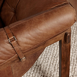 Двухместный диван Duncan винтажная коричневая кожа варинант исполнения - 6 | Loft Concept в Липецке