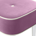 Квадратный мягкий пуф на белых ножках Winton Pouf Square варинант исполнения - 6 | Loft Concept в Липецке