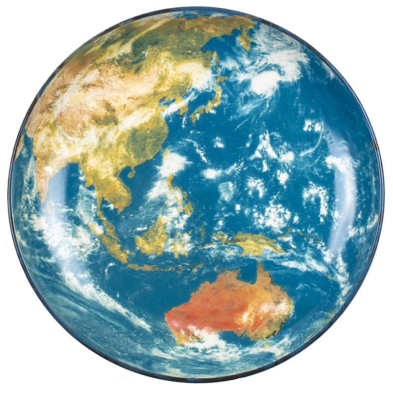 Блюдо Seletti Earth Asia Черный Синий Бежевый Блюдо Seletti Earth Asia Черный Синий Бежевый в Липецке | Loft Concept