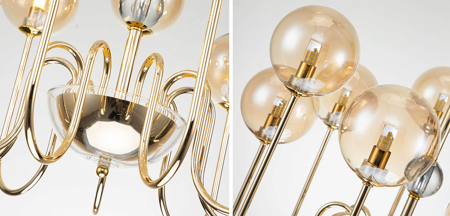 Люстра Sheiry Glass Ball Chandelier 9 Люстра Sheiry Glass Ball Chandelier 9 - Loft-Concept в Липецке