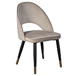 Стул велюровый серо-бежевый Schelde Gray Beige варинант исполнения - 2 | Loft Concept в Липецке