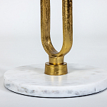 Кофейный столик с белой мраморной столешницей Clipper варинант исполнения - 3 | Loft Concept в Липецке