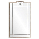 Зеркало в  серебряной раме с узорчатым геометрическим орнаментом Repulse варинант исполнения - 1 | Loft Concept в Липецке