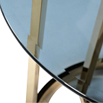 Столик журнальный золотой с темным стеклом Tastiness варинант исполнения - 1 | Loft Concept в Липецке