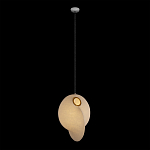 Подвесной светильник белый с фигурным тканевым плафоном White Whirlwinds варинант исполнения - 2 | Loft Concept в Липецке