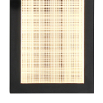 Светодиодное прямоугольное бра из металла черного цвета Lattice Lux варинант исполнения - 8 | Loft Concept в Липецке
