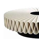 Дизайнерский журнальный стол круглый с фактурной столешницей Ifike варинант исполнения - 2 | Loft Concept в Липецке