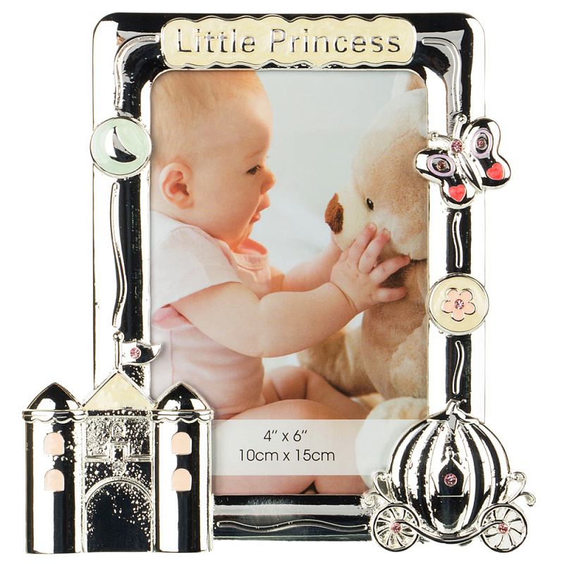 Фоторамка детская Childhood Corner Little Princess Серебряный Фоторамка детская Childhood Corner Little Princess Серебряный в Липецке | Loft Concept