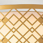Потолочный светильник золотого цвета с каркасом в виде геометрических ромбов Elstead Lighting варинант исполнения - 5 | Loft Concept в Липецке