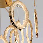 Потолочный светильник светодиодный с золотистым каркасом Ring of Fire варинант исполнения - 3 | Loft Concept в Липецке