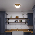 Потолочный светильник с белым матовым стеклянным плафоном в форме перевернутого конуса Hinkley варинант исполнения - 4 | Loft Concept в Липецке