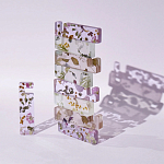 Подставка для телефона из эпоксидной смолы с цветами розовая Epoxy Flowers Phone Stand Pink варинант исполнения - 4 | Loft Concept в Липецке