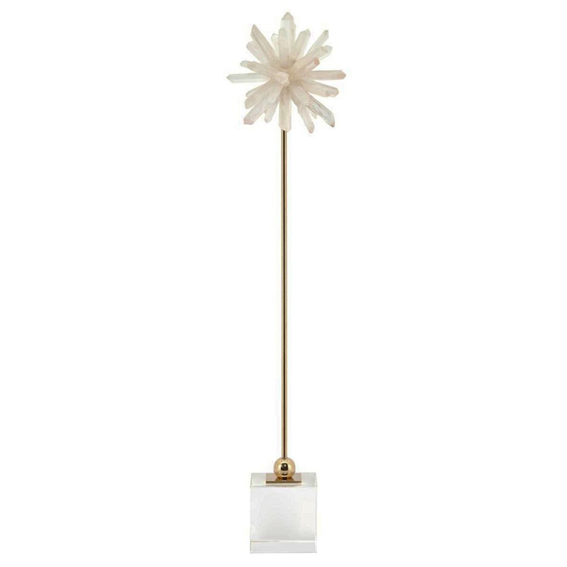 Статуэтка Obelisque Flower Белый Золотой Статуэтка Obelisque Flower Белый Золотой в Липецке | Loft Concept