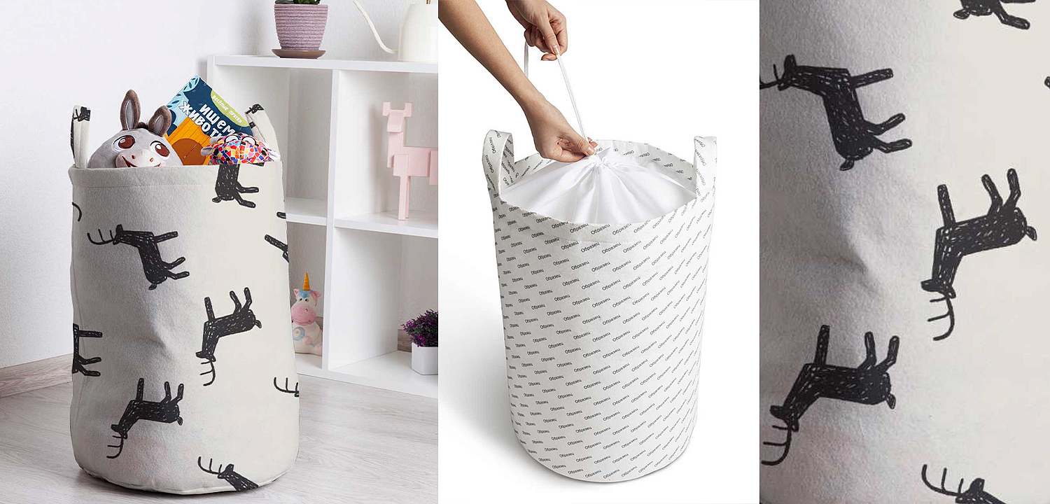 Корзина Deer Pattern Basket Корзина Deer Pattern Basket - Loft-Concept в Липецке