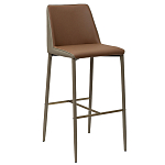 Стул барный с терракотовой обивкой из экокожи Spectacular High Chair варинант исполнения - 1 | Loft Concept в Липецке