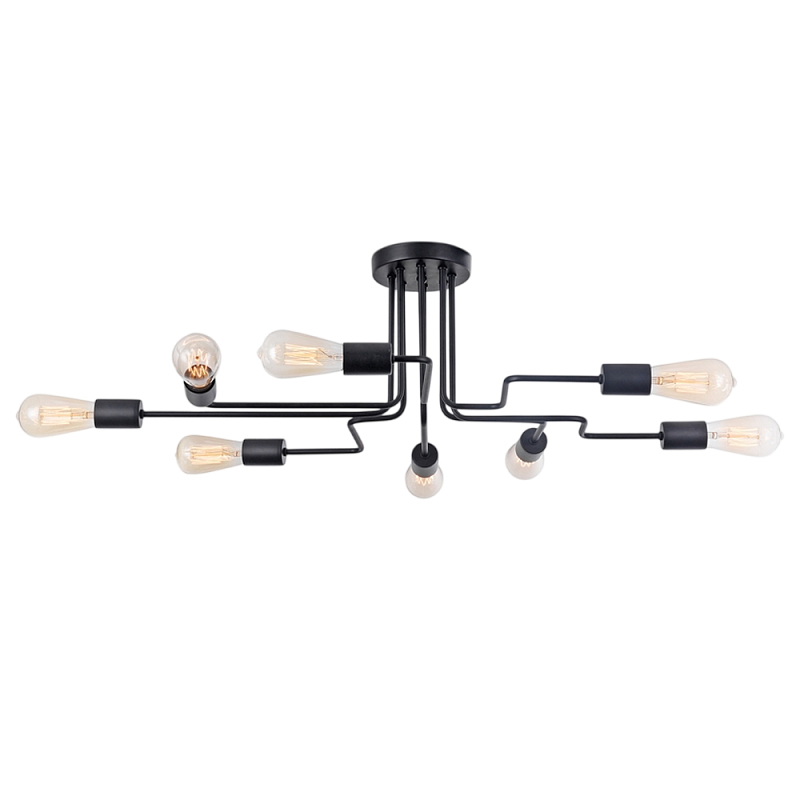 Потолочный светильник Gilbert Е27*8 Черный в Липецке | Loft Concept 