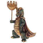 Подсвечник в виде дракона Dragon candlestick Green Gold Brown L or R варинант исполнения - 3 | Loft Concept в Липецке