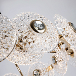 Люстра с декором из круглых рельефных пластин из хрусталя Decorative Glass Discs Chandelier 82 варинант исполнения - 3 | Loft Concept в Липецке