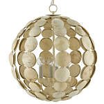 Люстра в форме шара с декором из круглых декоративных элементов Texture Discs варинант исполнения - 2 | Loft Concept в Липецке