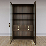 Дизайнерский шкаф витрина Elsa Dreams Walnut с 4-мя ящиками варинант исполнения - 6 | Loft Concept в Липецке