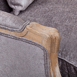 Кресло Ava Classical Armchair brown and grey velour варинант исполнения - 4 | Loft Concept в Липецке