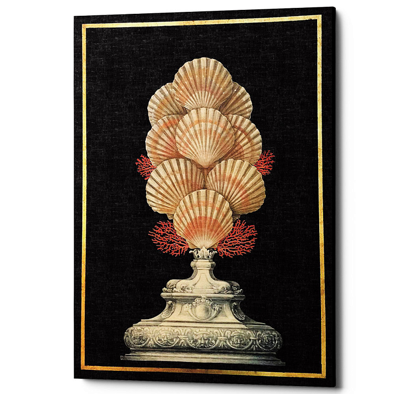 Постер Sea Vase Poster 4 Черный Бежевый Постер Sea Vase Poster 4 Черный Бежевый в Липецке | Loft Concept