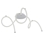 Люстра белого цвета с тремя изогнутыми светодиоидными плафонами Luke Lampco Tracer Lamp варинант исполнения - 1 | Loft Concept в Липецке