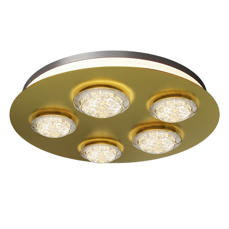 Потолочный светильник Pharao 3000К 56Вт Латунь Черный в Липецке | Loft Concept 