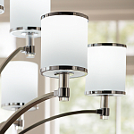 Люстра с белыми стеклянными плафонами в форме цилиндра Feiss варинант исполнения - 10 | Loft Concept в Липецке