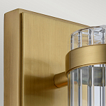 Бра вертикальное с рифленым стеклянным плафоном и прямоугольным основанием Quintiesse варинант исполнения - 2 | Loft Concept в Липецке