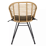 Стул с ротанговым плетением Wicker Half Chair с подлокотниками варинант исполнения - 2 | Loft Concept в Липецке