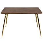 Обеденный стол на металлических ножках Casey Brass Dining Table варинант исполнения - 4 | Loft Concept в Липецке