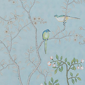 Обои ручная роспись Temple Newsam Blue